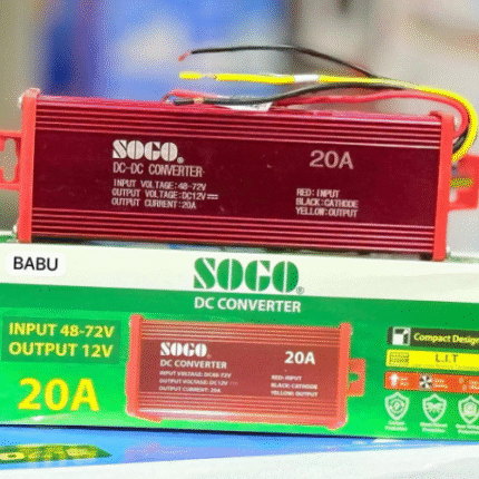 SOGO 20A. 48V , 72V , 100V TO 12V DIRECT WORK WITHOUT BATTERY.